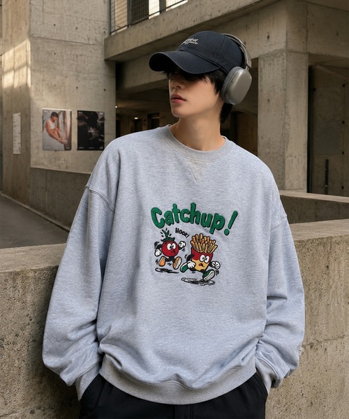 トレーナー スウェット HOOK -original- Catchup! ケチャップ＆フライ