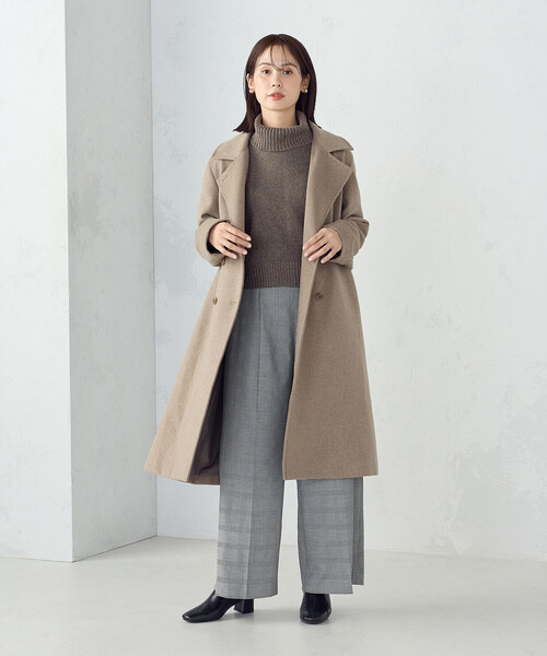 COMME CA ISM ブラウン チェスターコート Lサイズ COMME CA ISM（コムサイズム） コート チェスターコート ロング