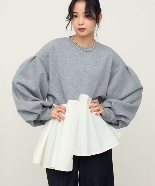 NOGLE 「NOGLE/ノグル」フリルドッキングトップス レディース