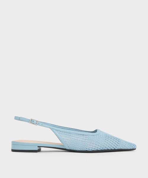 「CHARLES & KEITH」 フラットサンダル 24.5cm ブラック系その他2 レディース_画像9