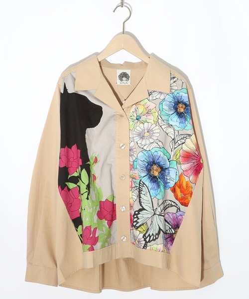 美品 STELLA McCARTNEY シルク 花柄 切り替え ブラウス Stella McCartney Floral Embellished Shirt | Saks Fifth Avenue