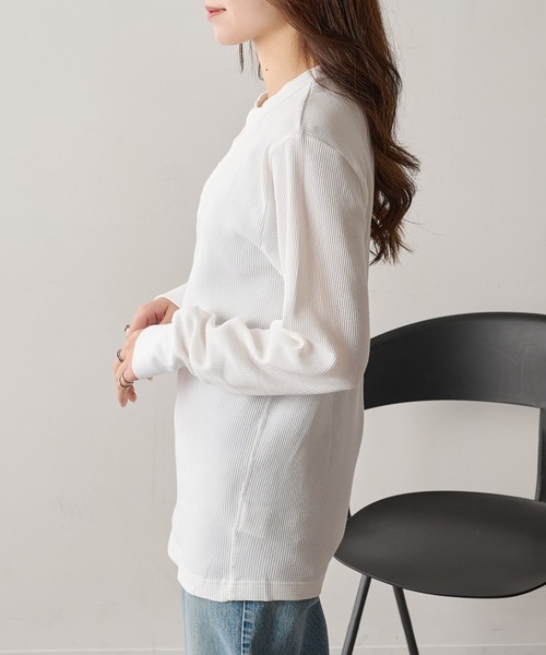 Hanes（ヘインズ） tシャツ 「Hanes」ヘンリーネックロングスリーブ