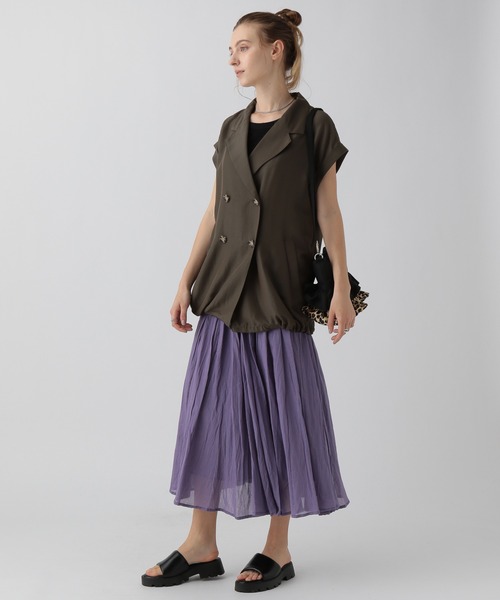 「saloon」 フラットサンダル MEDIUM ブラック レディース_画像7