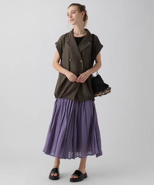 「saloon」 フラットサンダル MEDIUM ブラック レディース_画像8