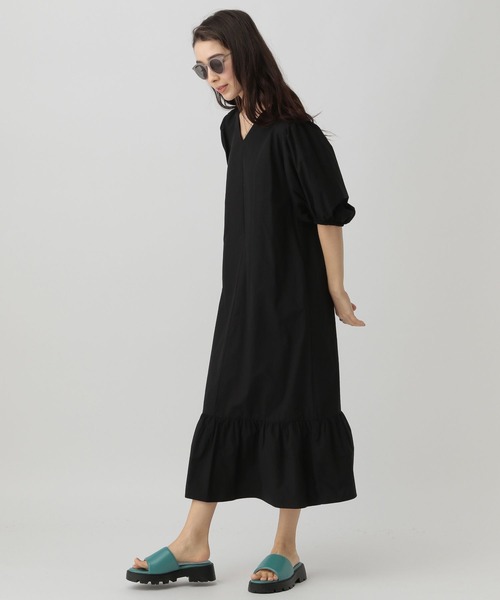 「saloon」 フラットサンダル MEDIUM ブラック レディース_画像9
