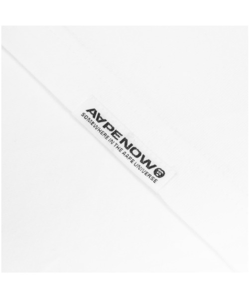 「AAPE BY A BATHING APE」 半袖Tシャツ LARGE ホワイト メンズ_画像6