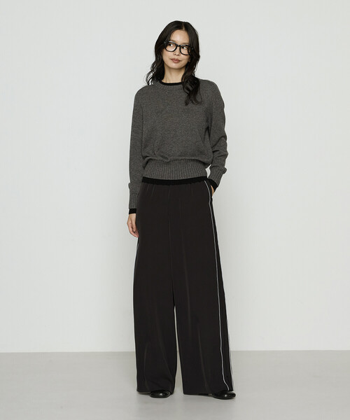 COMME CA（コムサ） ニット セーター カシミヤ混ウール バイカラー