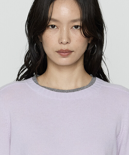 COMME CA（コムサ） ニット セーター カシミヤ混ウール バイカラー