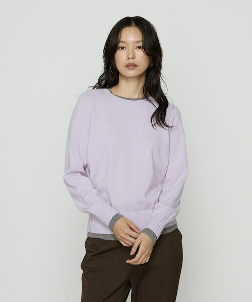 COMME CA（コムサ） ニット セーター カシミヤ混ウール バイカラー