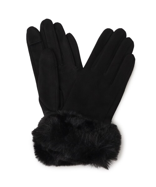 SHOO・LA・RUE（シューラルー） 手袋 手首フェイクファー五指グローブ