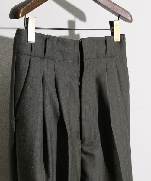 「JANESMITH」 スラックス 36 グリーン レディース_画像6