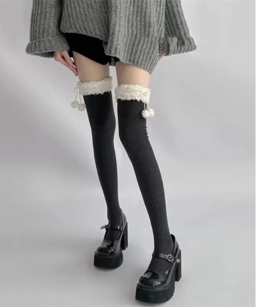 gossip!ロサンゼルス タイツ Y2K ストッキング オーバーニーソックス