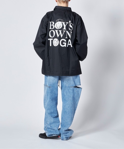 「TOGA VIRILIS」 ナイロンブルゾン MEDIUM ブラック メンズ_画像3