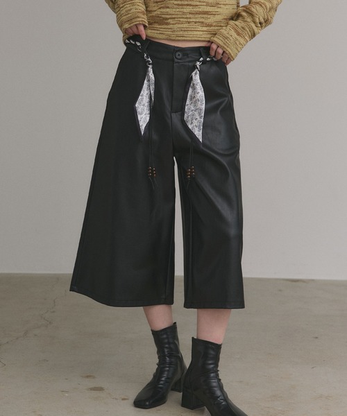 ad thie（アドティエ） パンツ スカーフベルトセット ハーフパンツ
