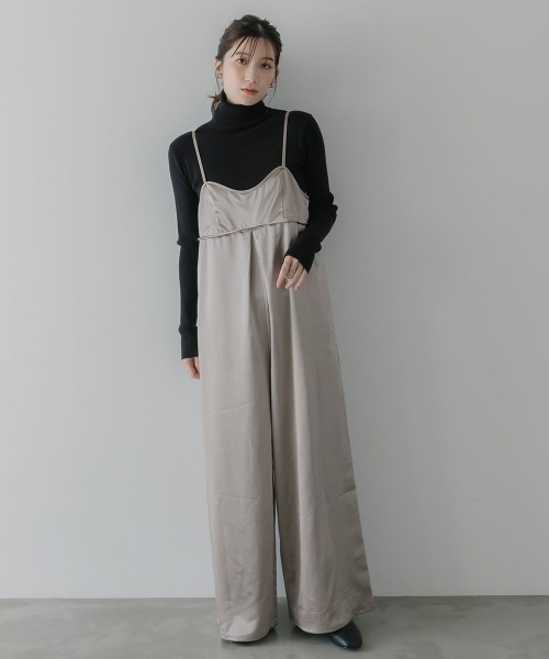 slattgir（スラットジール） オールインワン 高身長 サテンビスチェ