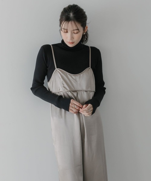 slattgir（スラットジール） オールインワン 高身長 サテンビスチェ