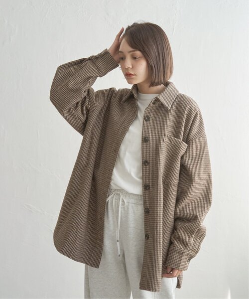 notch. ブラウス シャツ ガンクラブチェックシャツジャケット