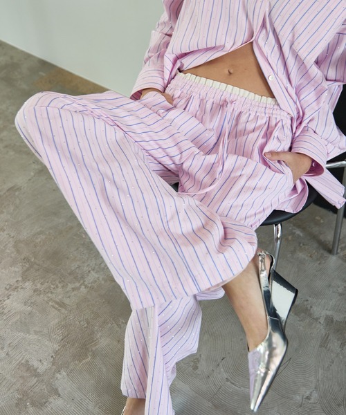 MAISON SPECIAL（メゾンスペシャル） パンツ Rhinestone Stone Pajama