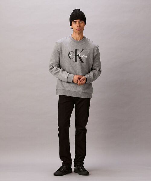 【限定1！】新品未使用 カルバンクライン CKロゴ入りトレーナー グレー Calvin Klein（カルバン・クライン） トレーナー スウェット CKJ