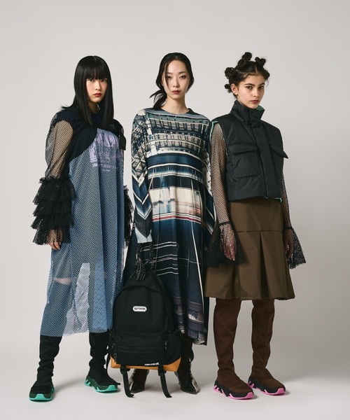「NON TOKYO」 ノースリーブワンピース FREE ベージュ レディース_画像4