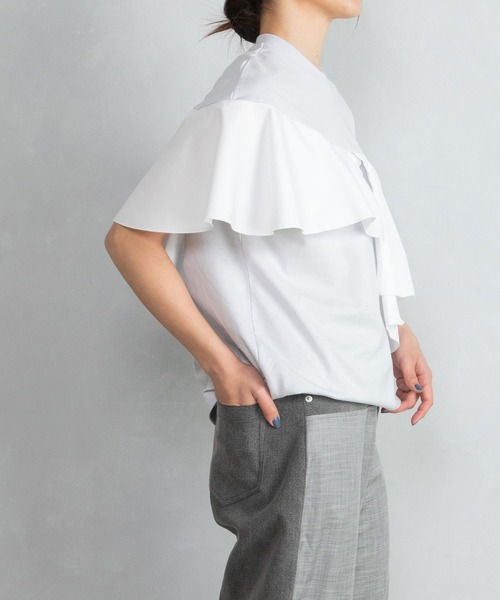 「MARECHAL TERRE」 半袖Tシャツ MEDIUM ブラック レディース_画像2