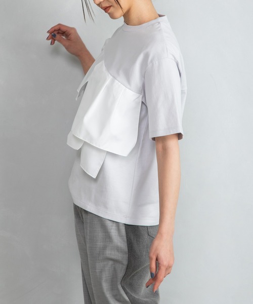 「MARECHAL TERRE」 半袖Tシャツ MEDIUM ブラック レディース_画像4