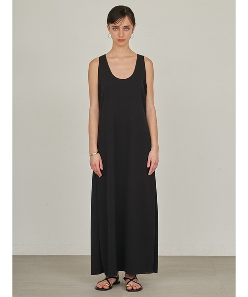 「styling/」 ノースリーブワンピース 1 ブラック レディースの画像