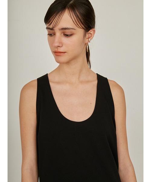 「styling/」 ノースリーブワンピース 1 ブラック レディースの画像