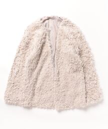 「frames RAY CASSIN」 ノーカラージャケット FREE グレイッシュベージュ レディースの画像4