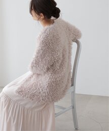 「frames RAY CASSIN」 ノーカラージャケット FREE グレイッシュベージュ レディースの画像5