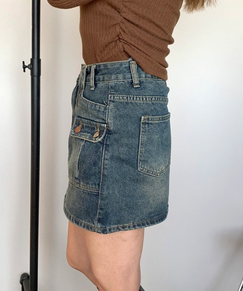 「non-hedge」 デニムスカート S ブラック レディース_画像5