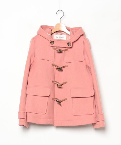 Ray BEAMS（レイ ビームス） ダッフルコート - ピンク レディース