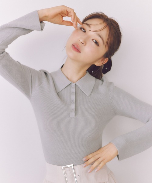 「SNIDEL」 長袖ニット ONE SIZE ブラック レディース_画像3