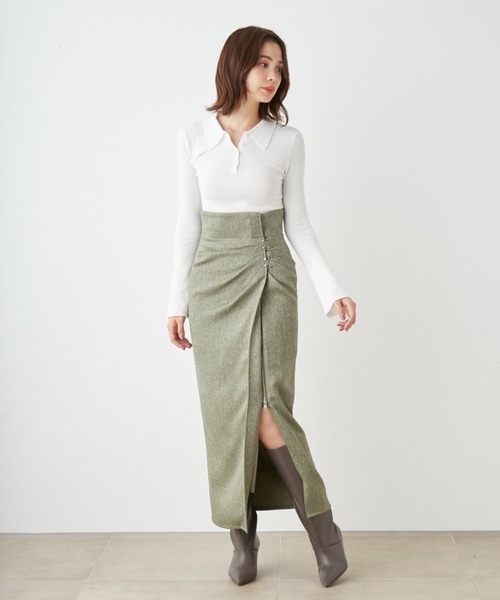 「SNIDEL」 長袖ニット ONE SIZE ブラック レディース_画像4