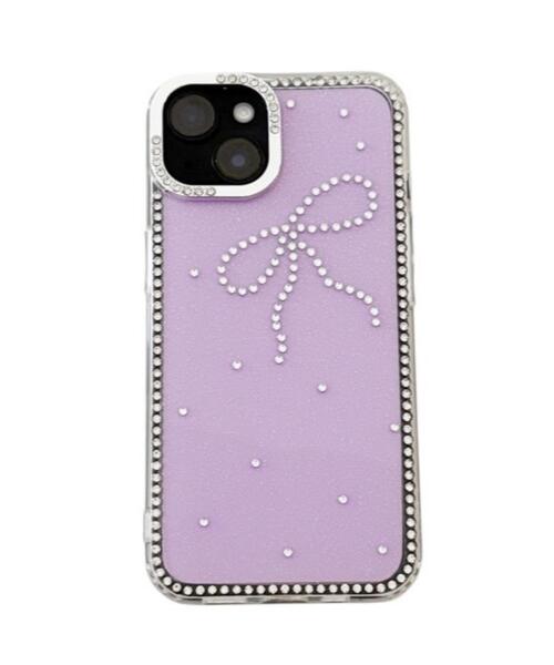名入れ♡キラキラユニコーン✨リボンチャーム✨ブルーパープル系♡iPhoneケース 0_36642f31544d8d6ffe61a4e6d6f9 iPhoneアクセサリー
