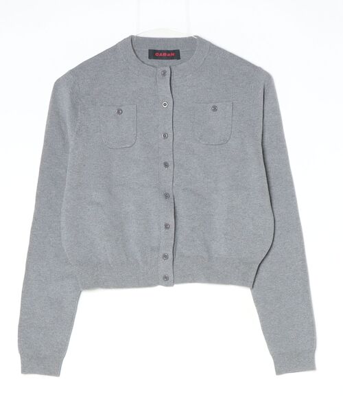 CABaN（キャバン） ニットカーディガン X-SMALL グレー レディース