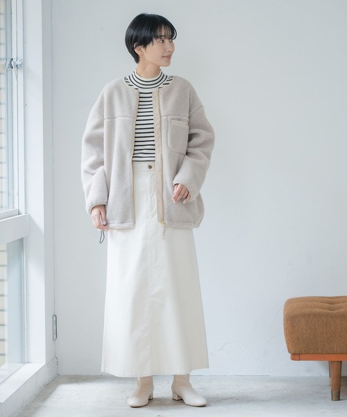 「LEPSIM」 ブルゾン LARGE グレイッシュベージュ レディース_画像6