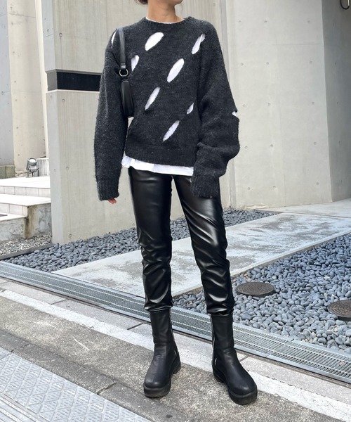 「WHO'S WHO gallery」 パンツ FREE ブラック レディース_画像8