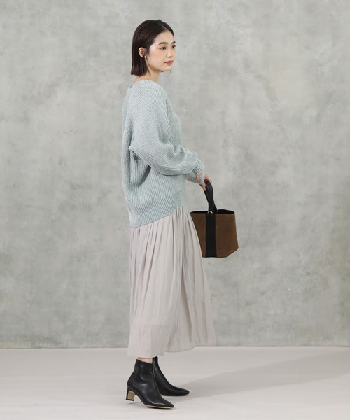 「Gready Brilliant」 フレアスカート 38 ダークカーキ レディース_画像9