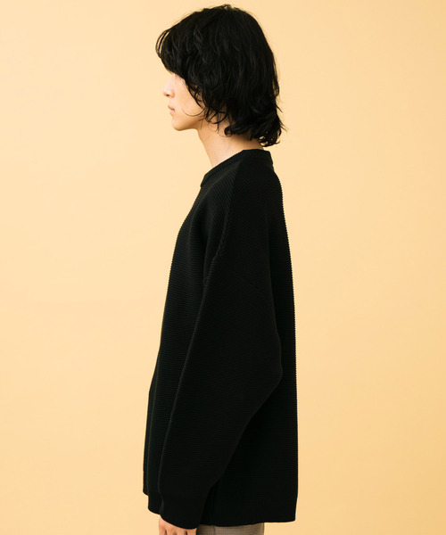 「STUDIOUS」 長袖ニット 2 ベージュ メンズ_画像2