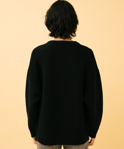 「STUDIOUS」 長袖ニット 2 ベージュ メンズ_画像3