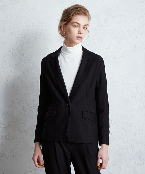 「LE SOUK HOLIDAY」 テーラードジャケット L ネイビー レディース_画像5