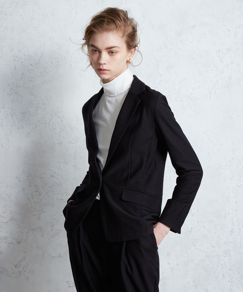 「LE SOUK HOLIDAY」 テーラードジャケット L ネイビー レディース_画像6