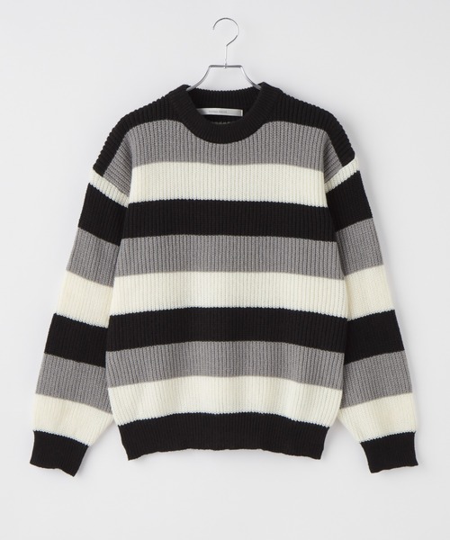 「Anchor Smith」 長袖ニット M ブラウン メンズ_画像4