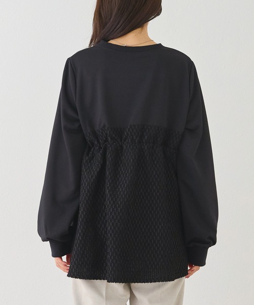 [LAVEANGE] длинный рукав блуза M угольно-серый женский 