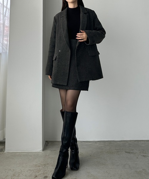 「Louere」 セットアップ X-LARGE ダークブラウン レディース_画像5