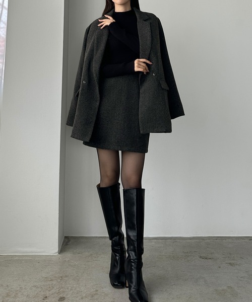 「Louere」 セットアップ X-LARGE ダークブラウン レディース_画像6