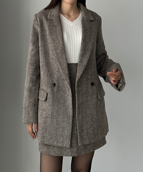 「Louere」 セットアップ X-LARGE ダークブラウン レディース_画像9