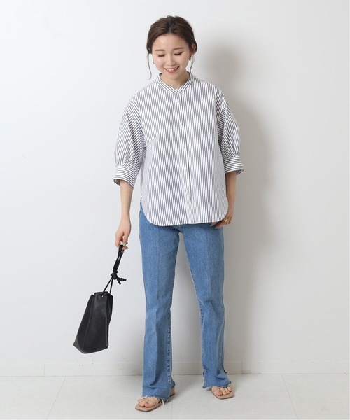 「Spick & Span」 7分袖ブラウス FREE ネイビー レディース_画像4