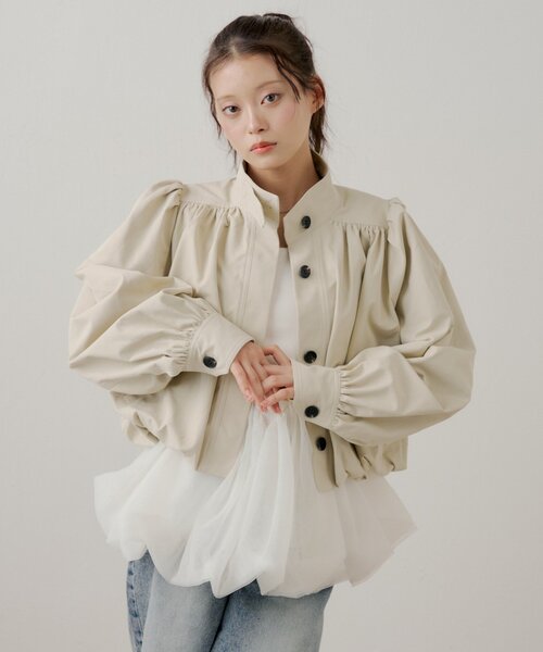 ショートバルーントレンチコート M ZARA】 ○＃ショートバルーントレンチコート○ コムギ | 4749/869/738